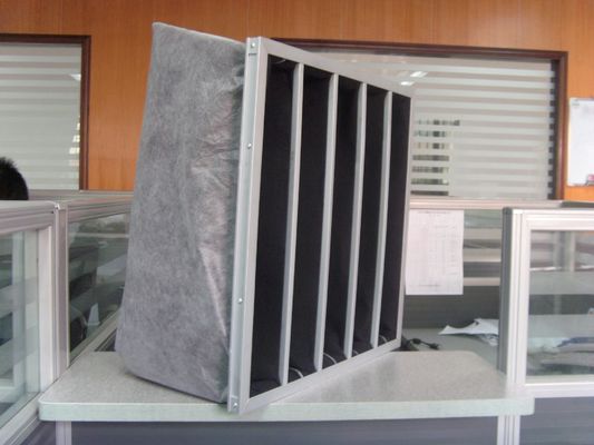 G4 - El filtro de aire F9 activó la fibra sintética industrial de los filtros de airbag del carbono