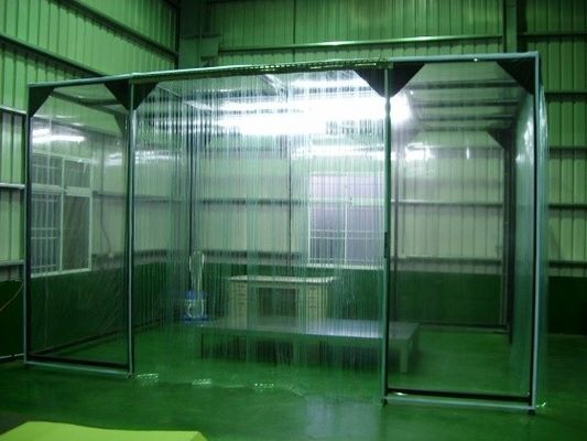 Cabina movible del laboratorio de la clase 100 de la cabina del retiro de polvo con la cortina del PVC
